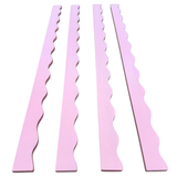 Peace Love Mahjong | Wavy Mahjong Rack Pusher Set | Light Pink