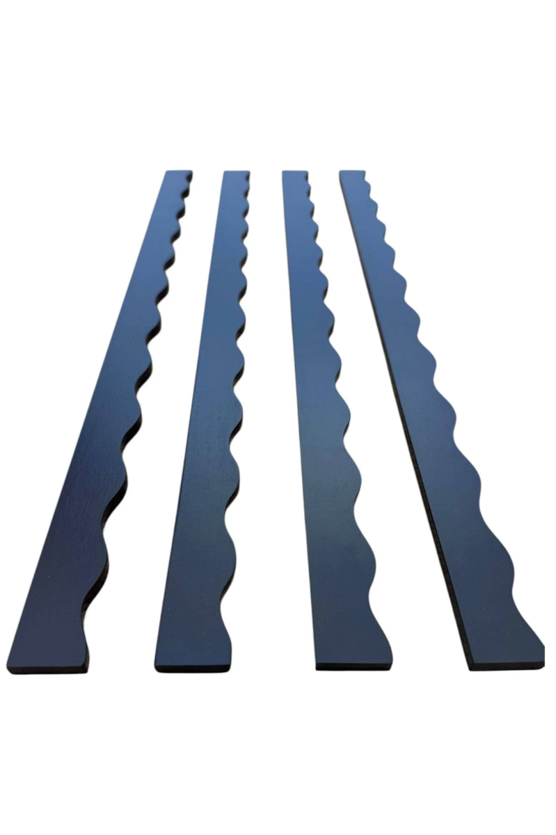 Peace Love Mahjong | Wavy Mahjong Rack Pusher Set | Navy