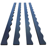 Peace Love Mahjong | Wavy Mahjong Rack Pusher Set | Navy