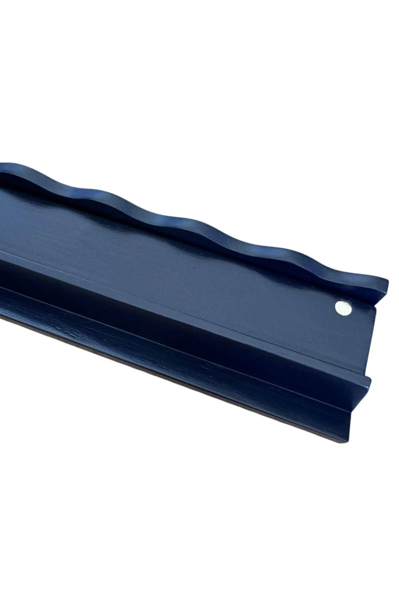 Peace Love Mahjong | Wavy Mahjong Rack Pusher Set | Navy