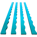 Peace Love Mahjong | Wavy Mahjong Rack Pusher Set | Aqua