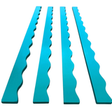 Peace Love Mahjong | Wavy Mahjong Rack Pusher Set | Aqua