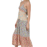 Peekaboo Tiered Maxi Dress