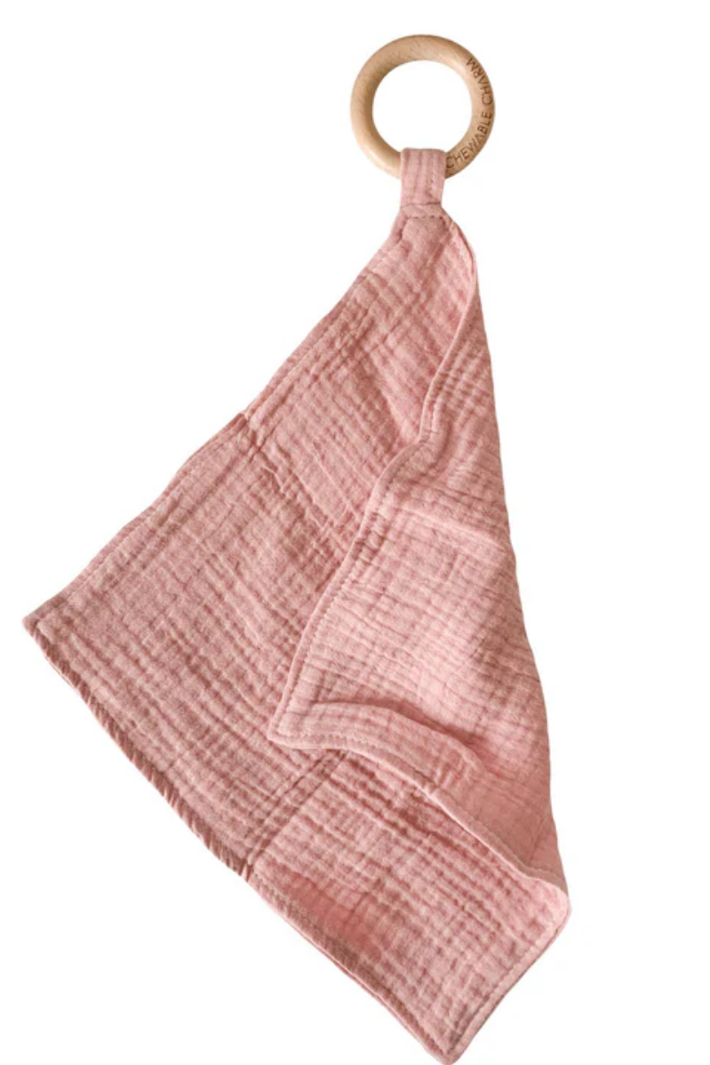 Muslin Teething Ring | Blush
