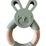 Bunny Silicone + Wood Teether