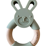 Bunny Silicone + Wood Teether