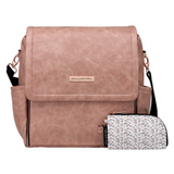 Boxy Diaper Backpack Leatherette | Petunia Pickle Bottom | Dusty Rose