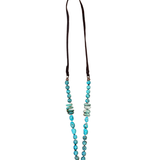 Turquoise Flower Heirloom Pendant Necklace