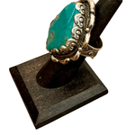Vintage Heirloom Turquoise Adjustable Ring