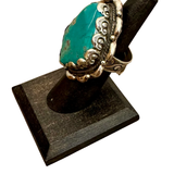 Vintage Heirloom Turquoise Adjustable Ring