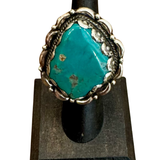 Vintage Heirloom Turquoise Adjustable Ring