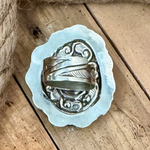 Vintage Heirloom Turquoise Adjustable Ring