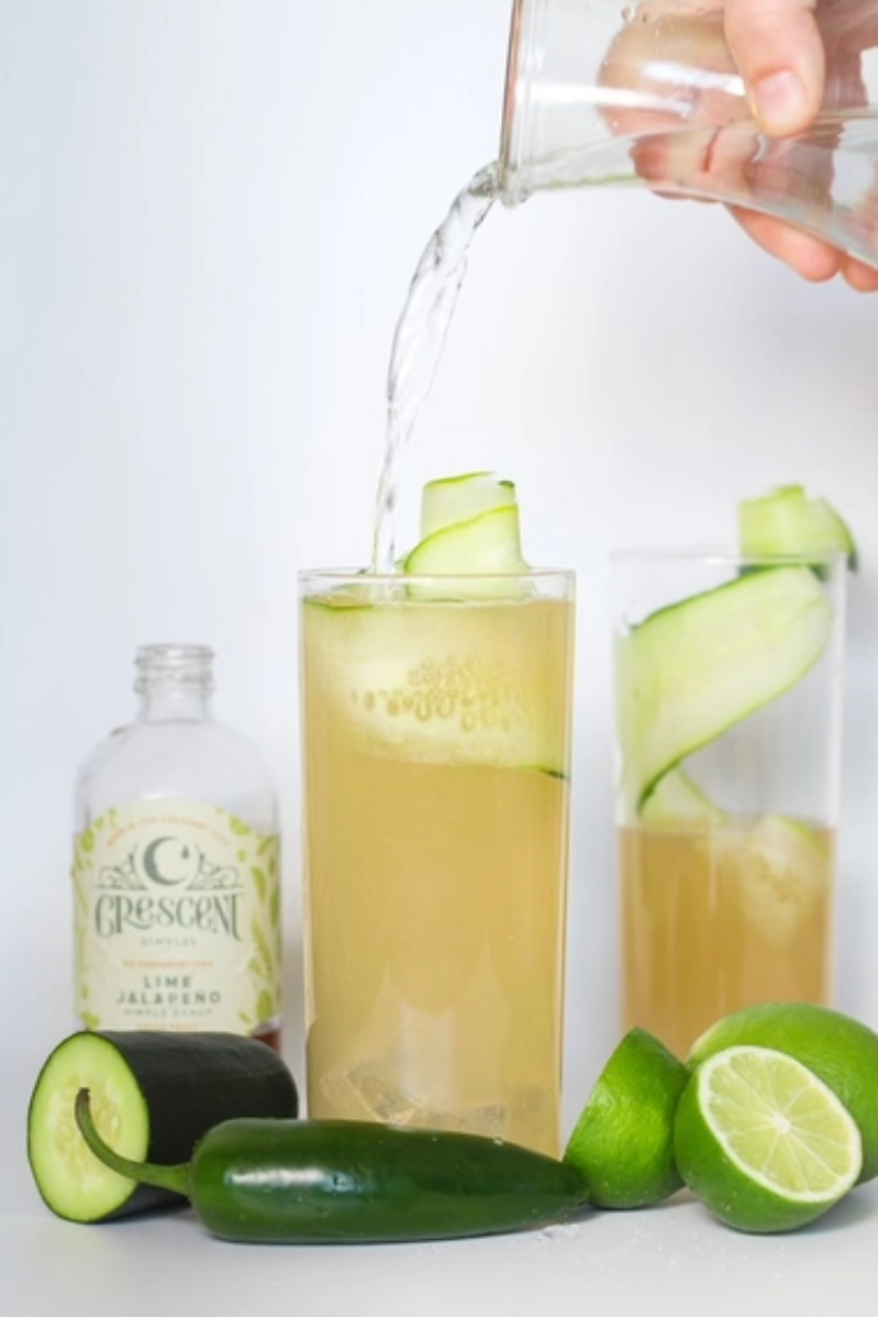 Lime Jalapeño Simple Syrup | Crescent Simples | 16 oz