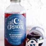 Blueberry Lavender Syrup | Crescent Simples | 16 oz