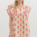 Flutter Sleeve Mini Dress