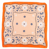 Boho Daisy Silky Bandana Square Scarf