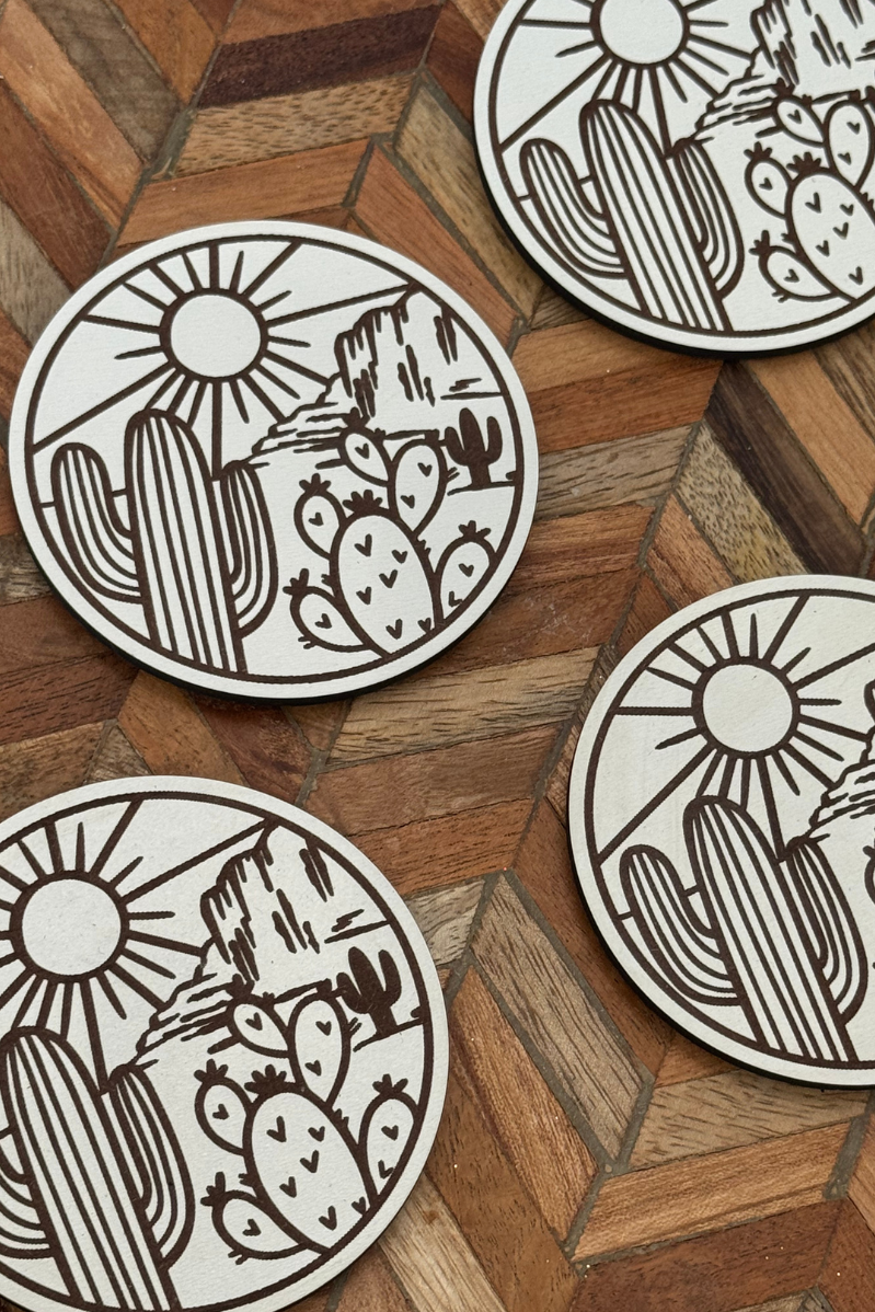 Arizona Desert Circle Magnet