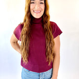 Chic Comfort Mock Neck Knit Top