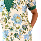 Floral Print Puff Sleeve Mini Dress