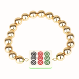 Mahjong Stretch Beaded Bracelet | Dots