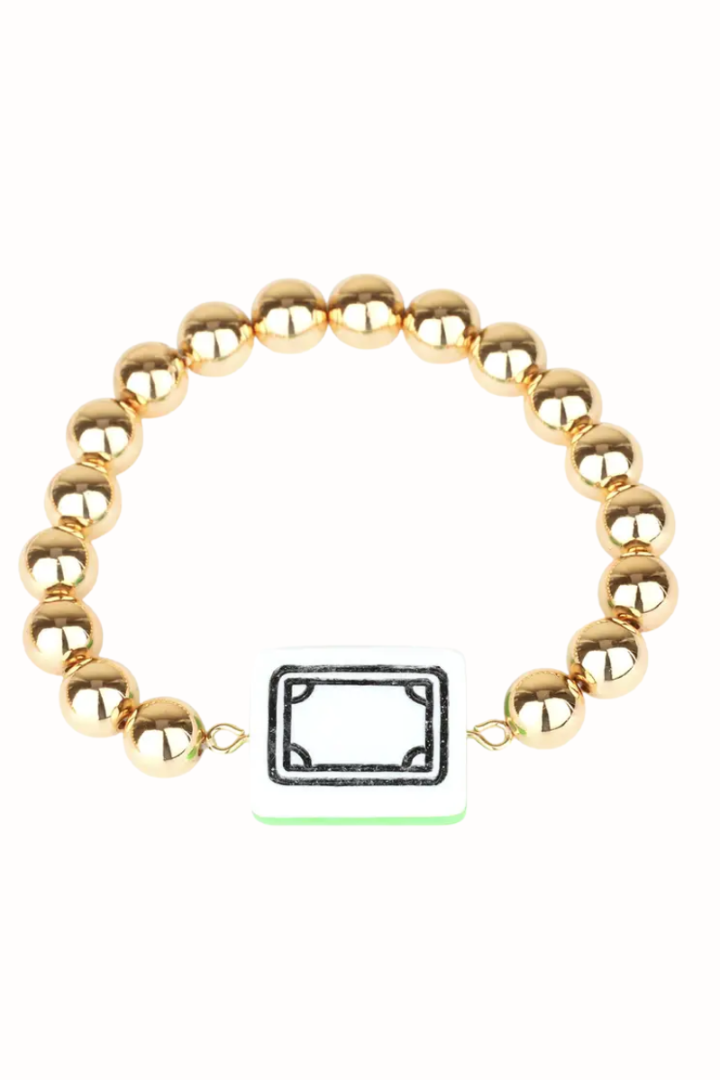 Mahjong Stretch Beaded Bracelet | SOAP