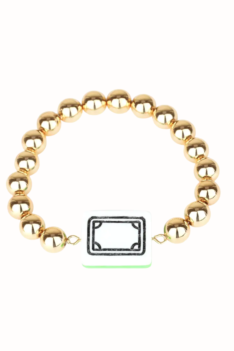 Mahjong Stretch Beaded Bracelet | SOAP