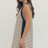 Striped Sleeveless Mini Dress