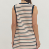 Striped Sleeveless Mini Dress