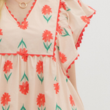 Flutter Sleeve Mini Dress