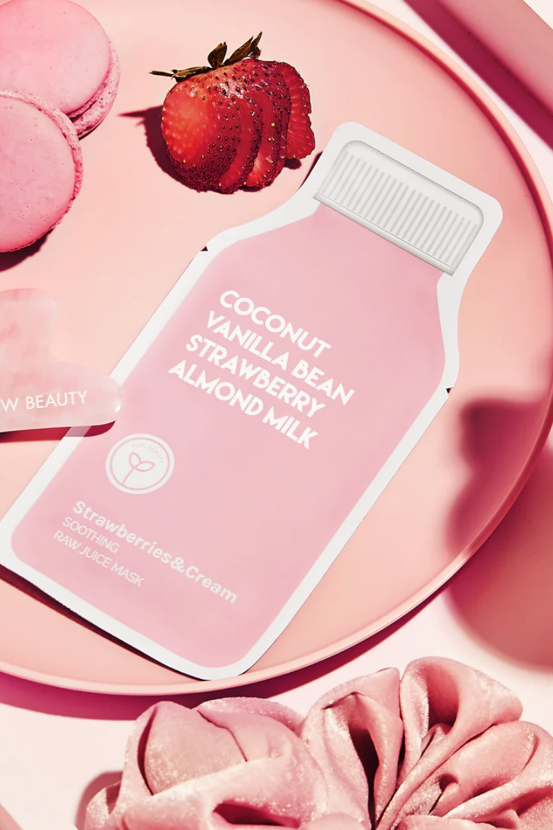 Strawberries + Cream Raw Juice Sheet Mask