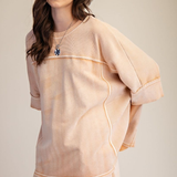 Monkey Washed Terry Knit Top