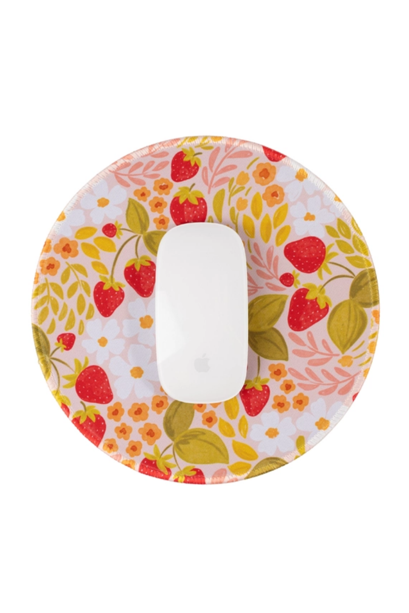 Floral Mousepad | Strawberry Patch