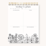 Color-In Spiral Daily Planner