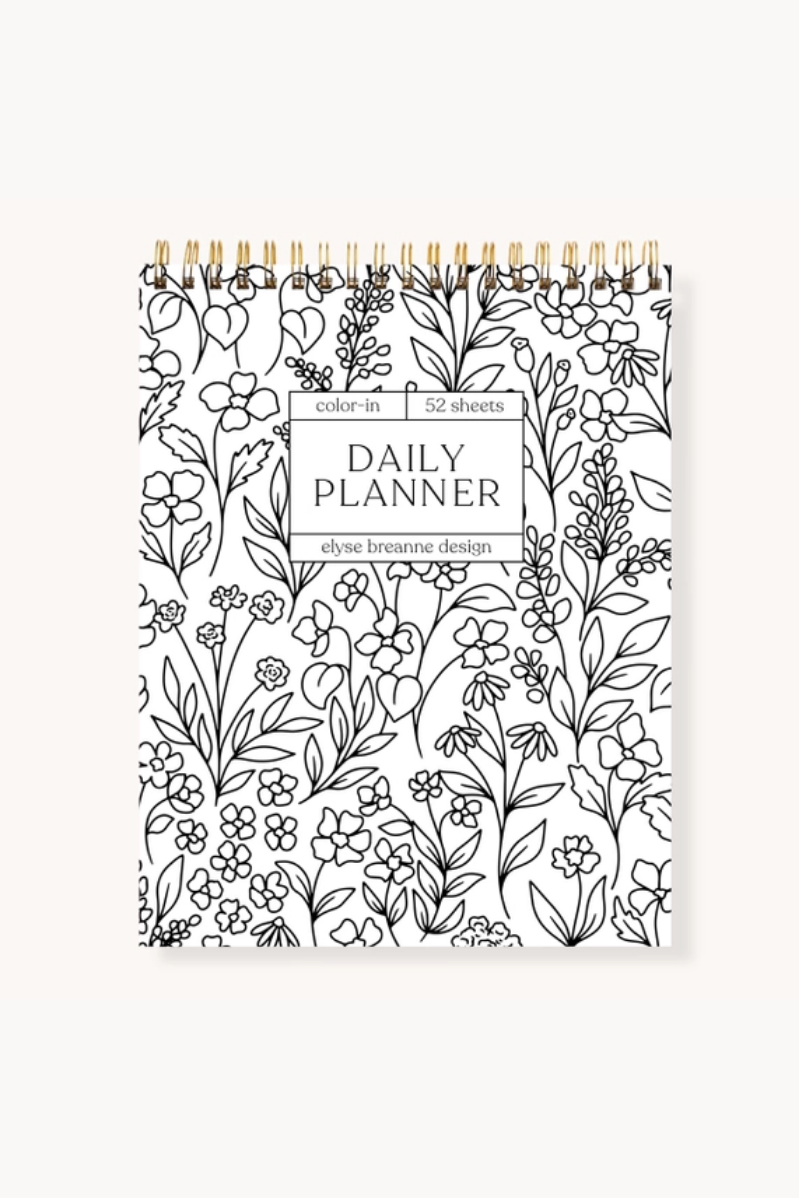Color-In Spiral Daily Planner