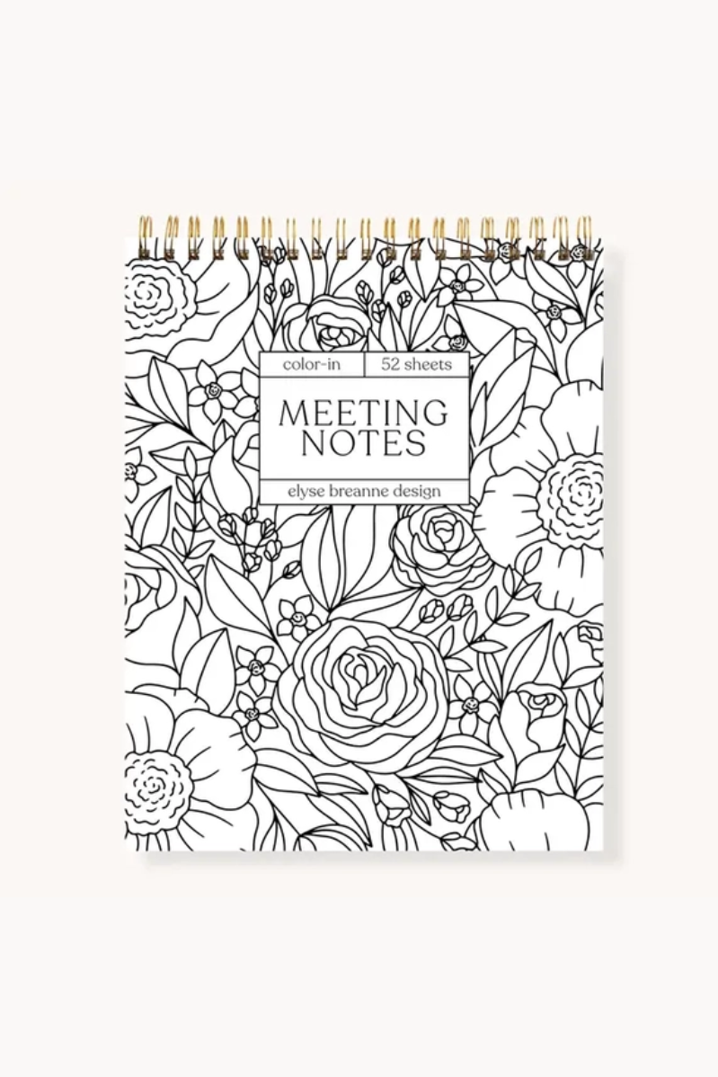 Color-In Spiral Meeting Notes