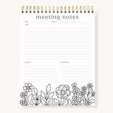 Color-In Spiral Meeting Notes