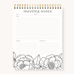 Color-In Spiral Meeting Notes