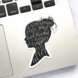Wise Woman Waterproof Vinyl Sticker