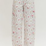 Floral Print Wide Leg Pants
