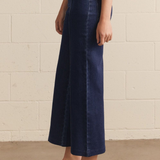 High Rise Wide Leg Pants with Front Seam