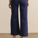 High Rise Wide Leg Pants with Front Seam