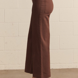 High Rise Wide Leg Pants with Front Seam