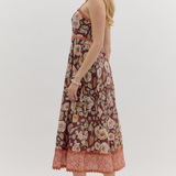 Floral Print Empire Midi Dress