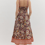 Floral Print Empire Midi Dress
