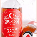 Mini Sampler Syrup | Crescent Simples | 4oz | Strawberry Basil