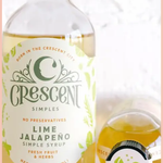 Mini Sampler Syrup | Crescent Simples | 4oz | Lime Jalapeno