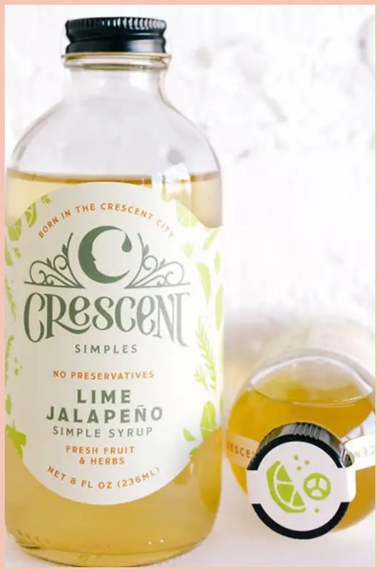 Mini Sampler Syrup | Crescent Simples | 4oz | Lime Jalapeno