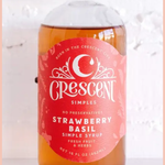 Strawberry Basil Simple Syrup | Crescent Simple