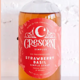 Strawberry Basil Simple Syrup | Crescent Simple