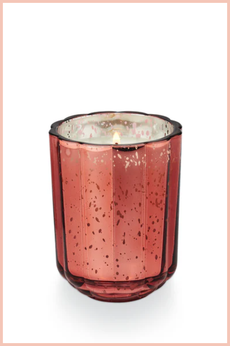 Go Be Lovely Flourish Glass Candle | Pink Pepper Fruit